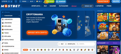 Mostbet Hungary – online kaszinó és sportfogadás